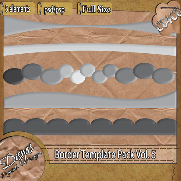 BORDER TEMPLATE PACK VOL. 5 - Click Image to Close